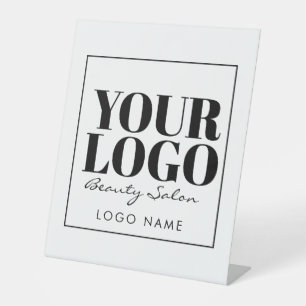 custom business logo advertising pedestal sign