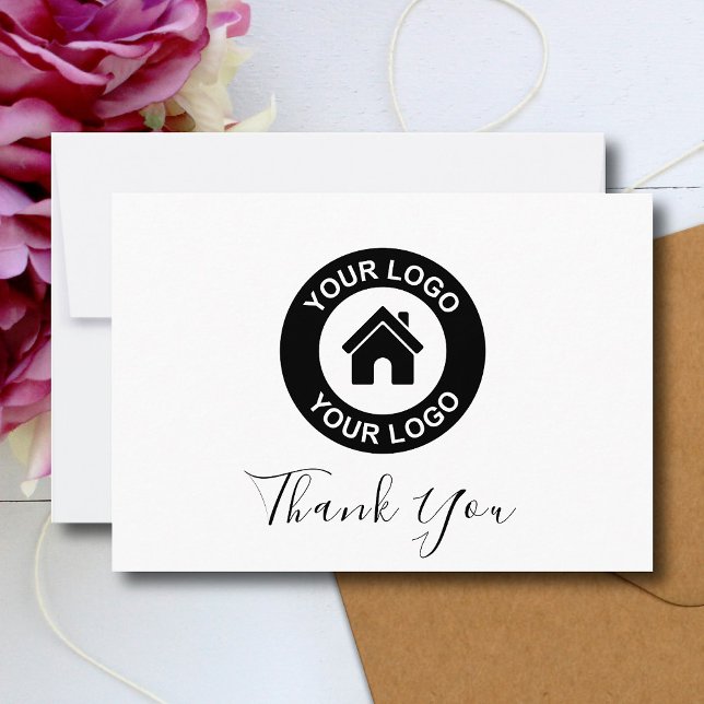 Custom Business Logo And Message Thank You Card (Creator Uploaded)