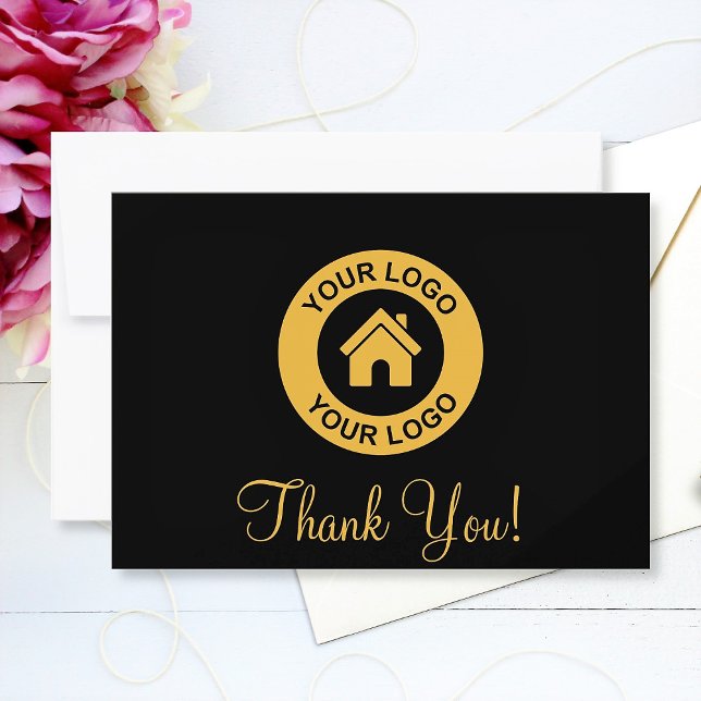 Custom Business Logo And Message Thank You Card (Creator Uploaded)