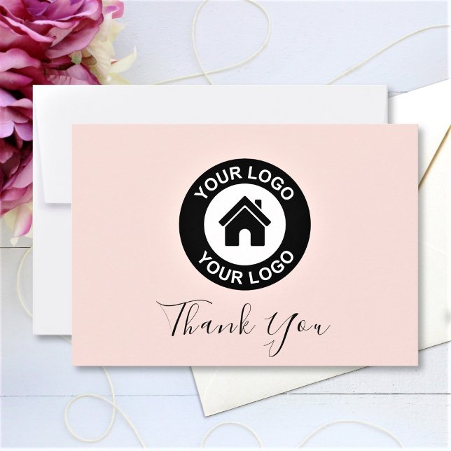 Custom Business Logo And Message Thank You Card (Creator Uploaded)