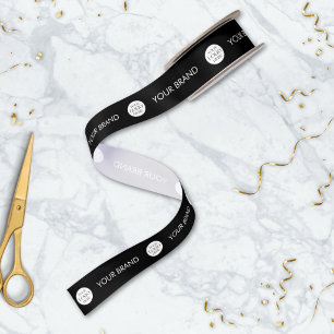 Custom Business Logo and Text Branded Promotional Satin Ribbon