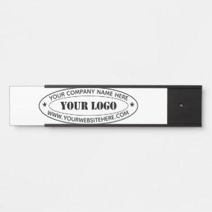 Custom Business Logo and Text Company Door Sign