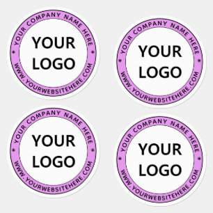 Custom Business Logo and Text Company Labels