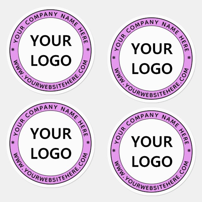 Custom Business Logo and Text Company Labels (Group)
