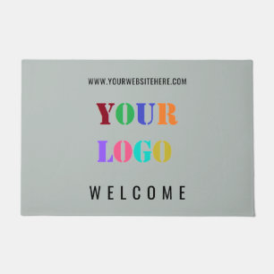 Custom Business Logo and Text Office Doormat