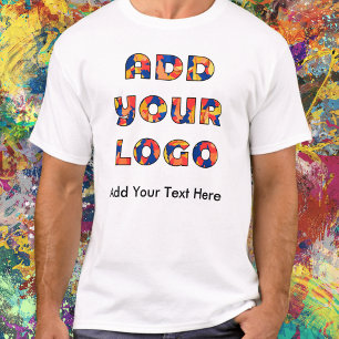 Custom Business Logo and Text Personalized T-Shirt
