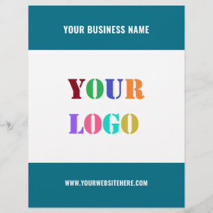 Custom Business Logo and Text Promotional Flyer