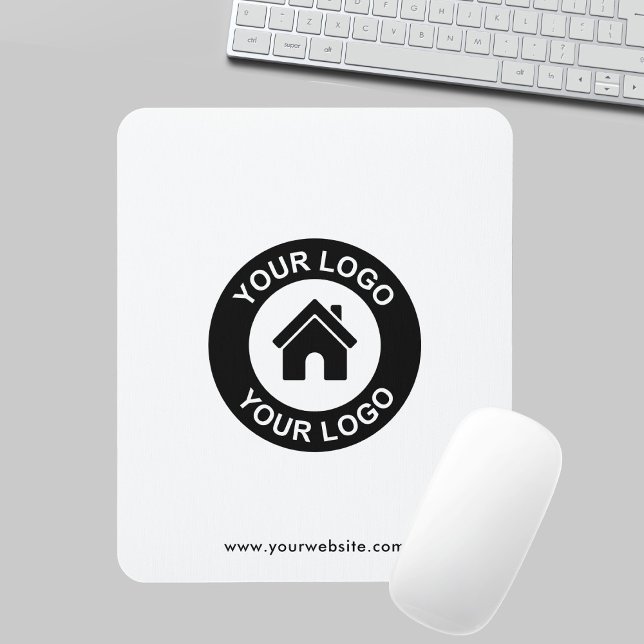 Custom Business Logo and Text Promotional Mousepad (Creator Uploaded)