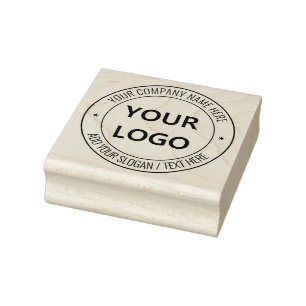 Custom Business Logo and Text Your Rubber Stamp