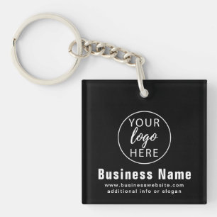 Custom Business Logo and Website Employees Key Ring