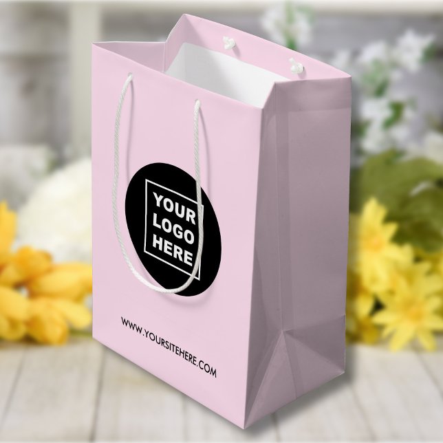 Custom Business Logo and Website Medium Gift Bag (Creator Uploaded)