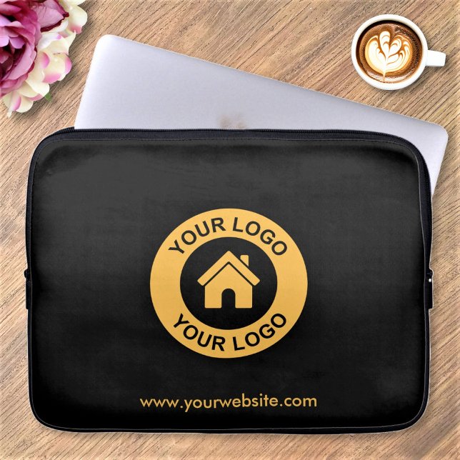 Custom Business Logo And Website Promotional Laptop Sleeve (Creator Uploaded)