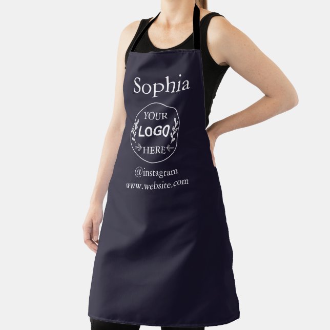 Custom Business Logo Apron | Modern Minimal Compa (Insitu)
