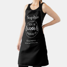  Custom Business Logo Apron | Modern Minimal Compa