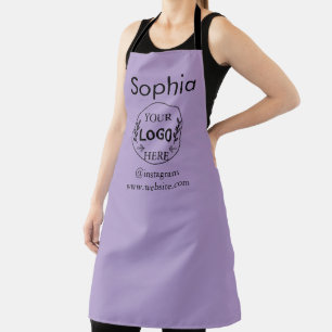  Custom Business Logo Apron   Modern Minimal Compa