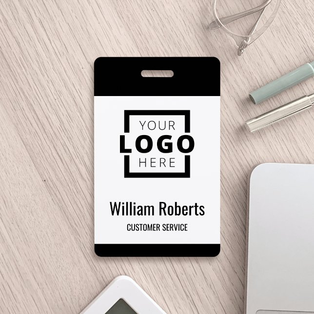 Custom Business Logo Basic Employee ID Badge (Creator Uploaded)