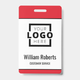Custom Business Logo Basic Employee ID Badge