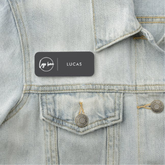 Custom Business Logo Basic Employee Staff Name Na Name Tag