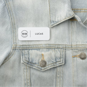Custom Business Logo Basic Employee Staff Name Na Tag