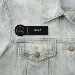 Custom Business Logo Basic Employee Staff Name Na Tag