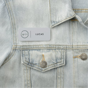 Custom Business Logo Basic Employee Staff Name Na Tag