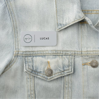 Custom Business Logo Basic Employee Staff Name Na Tag
