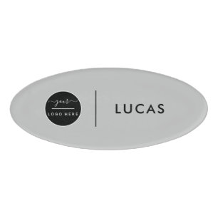 Custom Business Logo Basic Employee Staff Name Na Tag
