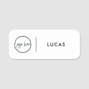 Custom Business Logo Basic Employee Staff Name Na Tag