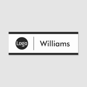 Custom Business Logo Basic Employee Staff Name Tag