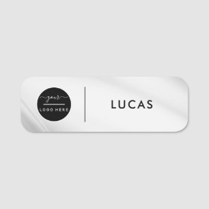 Custom Business Logo Basic Employee Staff Name Tag