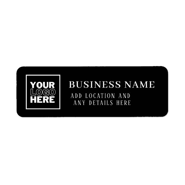 Custom Business Logo Black and White Branded (Front)