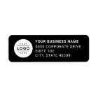 Custom Business Logo Black Return Address