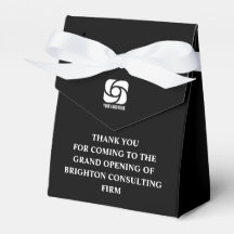 Custom Business Logo Black White Company Party