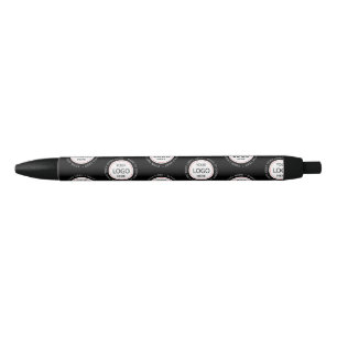Custom Business Logo Branded / Black Black Ink Pen