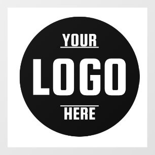 Custom Business Logo Branded – Black  Window Cling