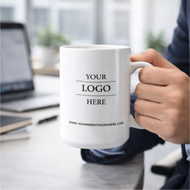 Custom Business Logo Branded  Coffee Mug (Creator Uploaded)