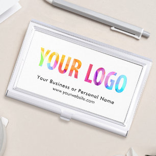 Custom Business Logo Branded Corporate Business Card Holder