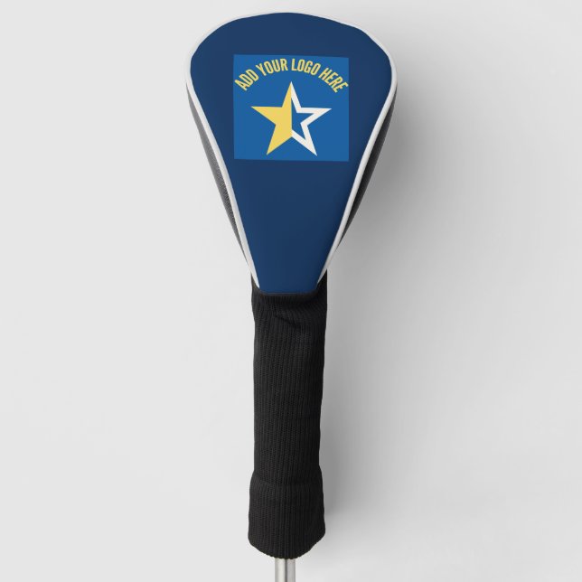 Custom Business Logo Branded Golf Head Cover (Front)