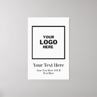 Custom Business Logo Branded Professional  Canvas Print