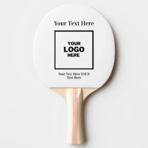 Custom Business Logo Branded Professional  Ping Pong Paddle