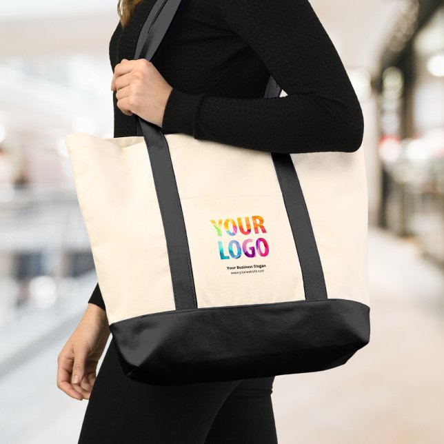 Custom Business Logo Branded Promotional Tote Bag (Creator Uploaded)