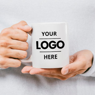 Custom Business Logo Branded Promotional Two-Tone Coffee Mug