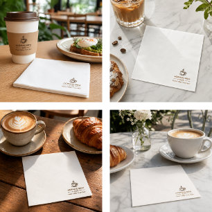 Custom Business Logo Cafe Restaurant Branding Napkin