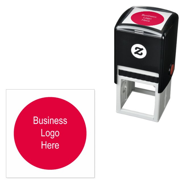 Custom Business Logo Choice of Ink Colours Self-inking Stamp (In Situ)