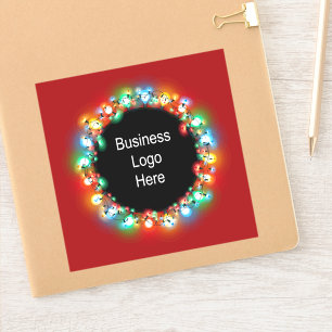 Custom Business Logo Christmas Holiday Light Bulbs