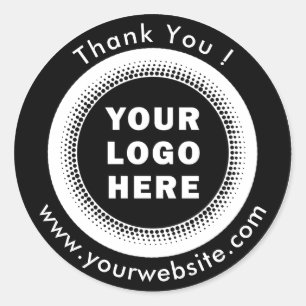 Custom Business Logo Classic Round Sticker