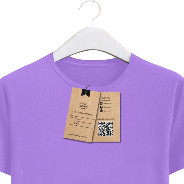 Custom Business Logo Clothing Label Price Tag (Custom Business Logo Clothing Label Price Kraft Hang Tag)