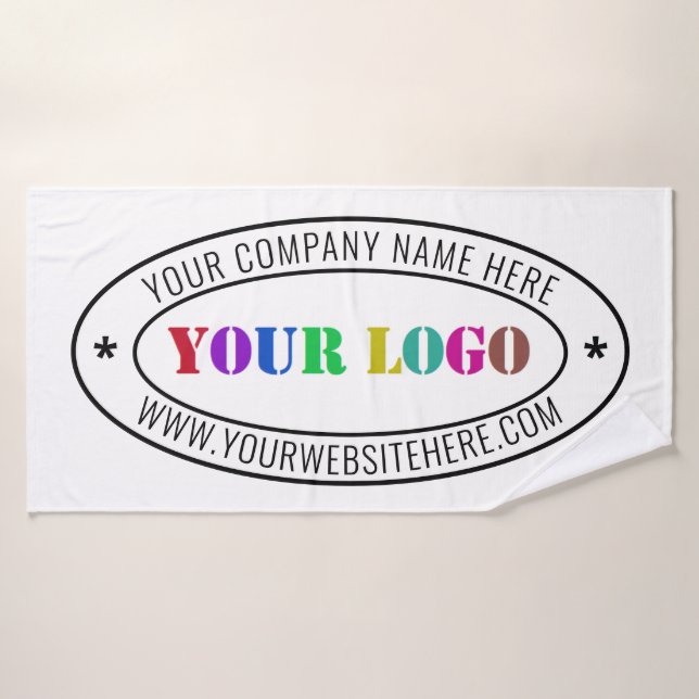 Custom Business Logo Company Bath Towel Set (Bath Towel)