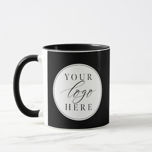 Custom Business Logo Company Branded Mug (Left)
