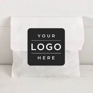 Custom Business Logo Company Branded Square Sticker